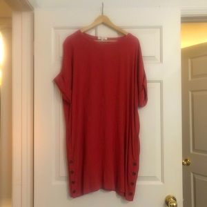 Madewell Journal Side Button boho Cottagecore viscose dress sz M